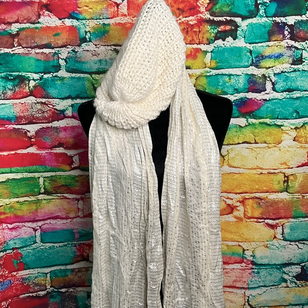 Shimmer Sparkle Glittery‎ Scarf & Beanie Set 0141